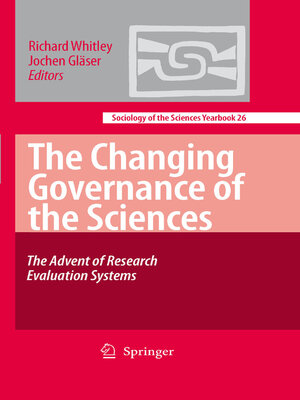 cover image of The Changing Governance of the Sciences